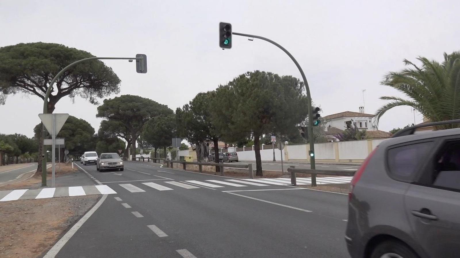 Semáforo en La Rábida.