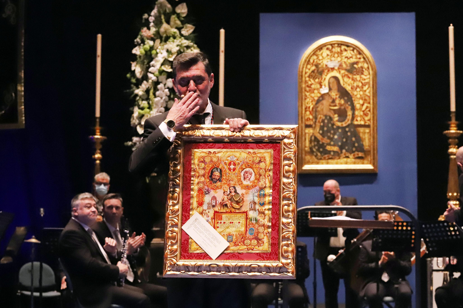 Imágenes del Pregón de la Semana Santa de Huelva 2021 de Eduardo Sugrañes