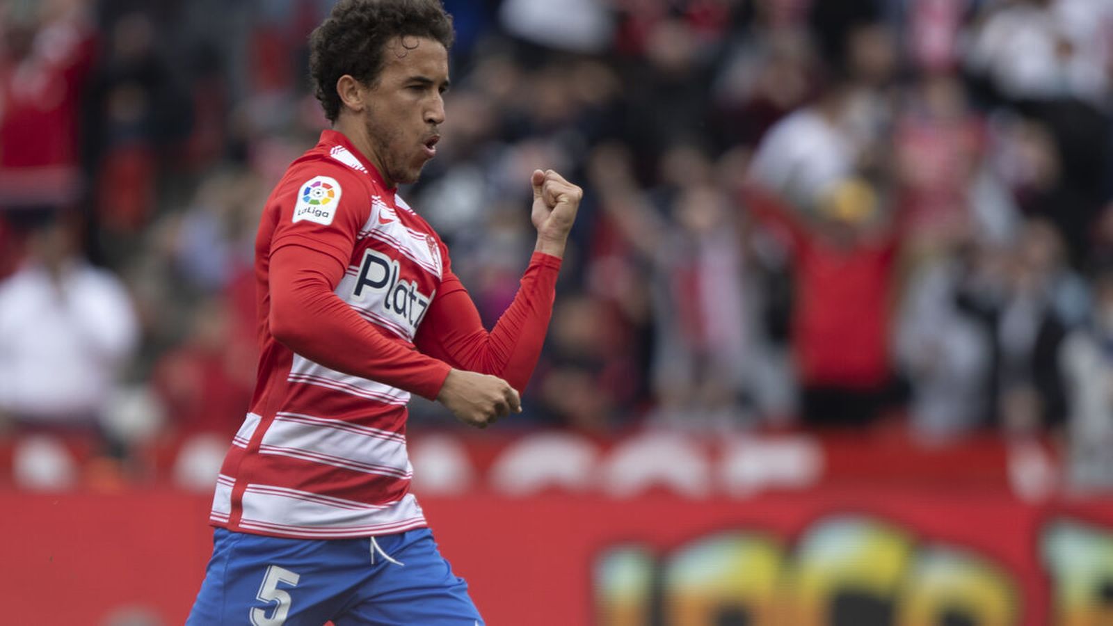 Luis Milla, en un partido con el Granada