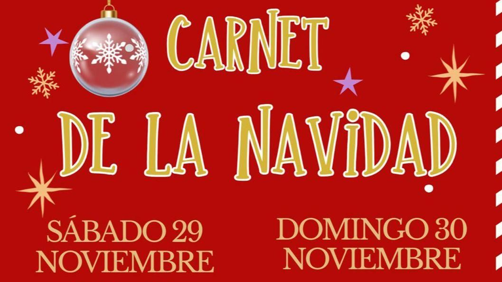 El cartel anunciador del Carnet de Ayudante de la Navidad 2025.