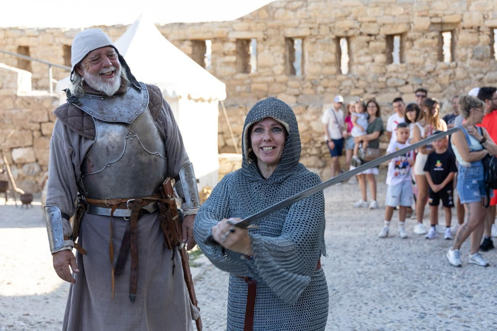 Moradores del Castillo de Jaén, recreación histórica de la Edad Media en el Cerro de Santa Catalina