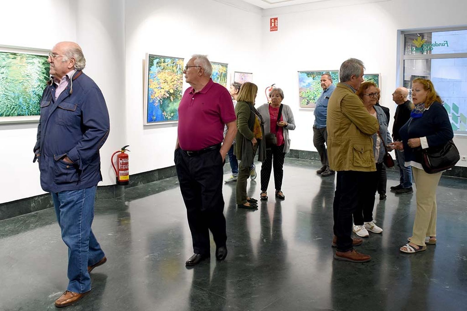 Inauguración exposición 'Naturaleza' del pintor ayamontino Juan Fernández.