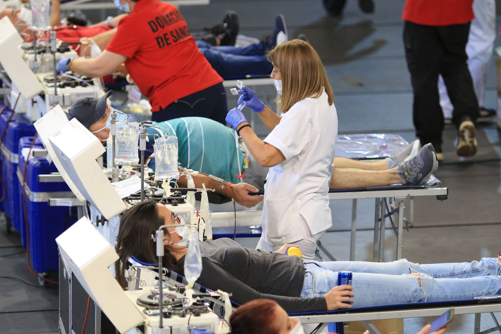 El pabellón Rafael Florido acoge el récord de donantes de sangre