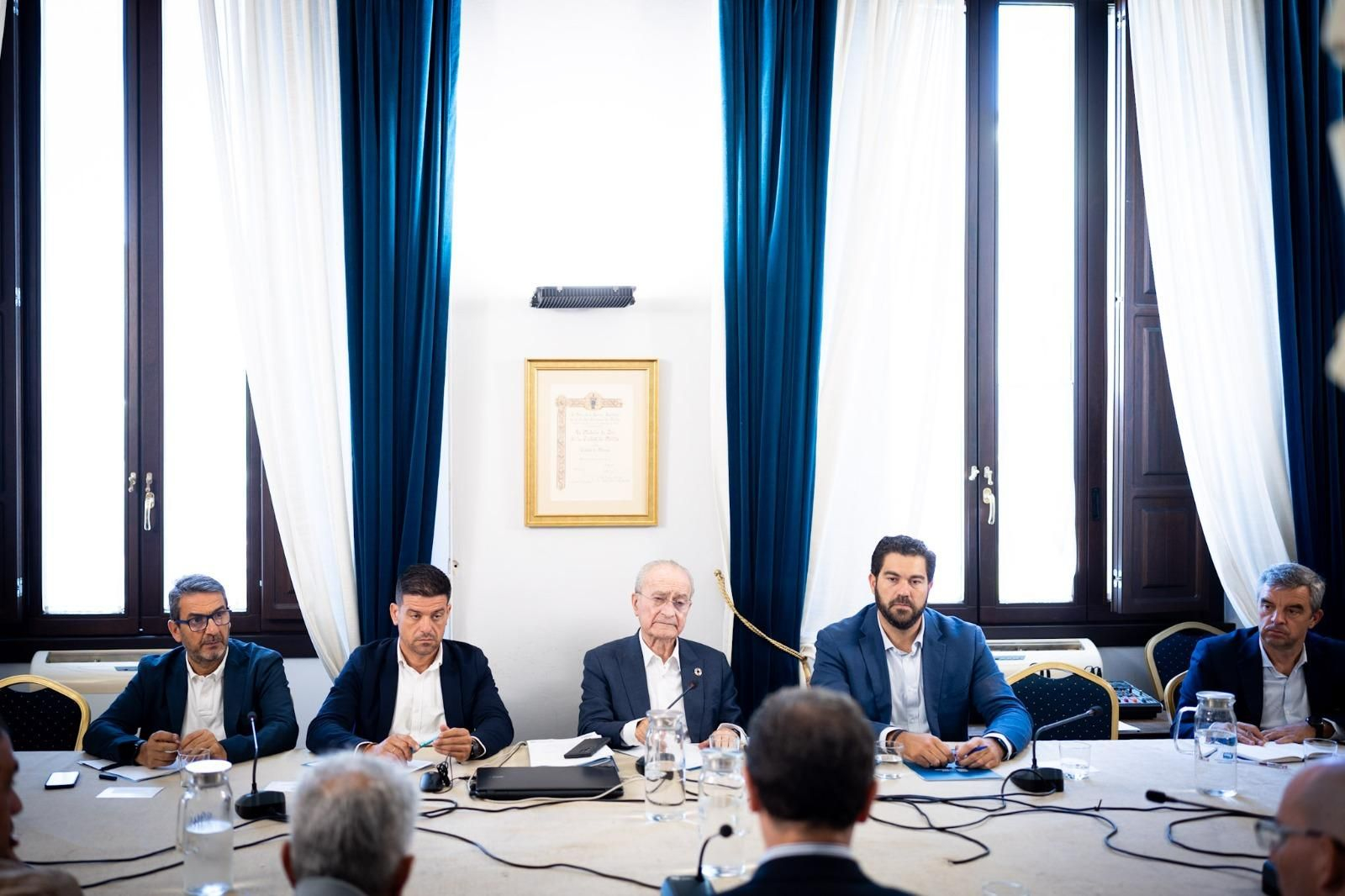 Mundial 2030 en Málaga: La reunión en el Ayuntamiento, en fotos
