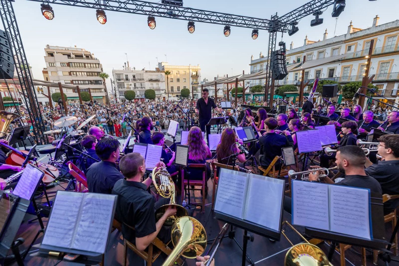 Concierto en la plaza del Rey, en una imagen de archivo