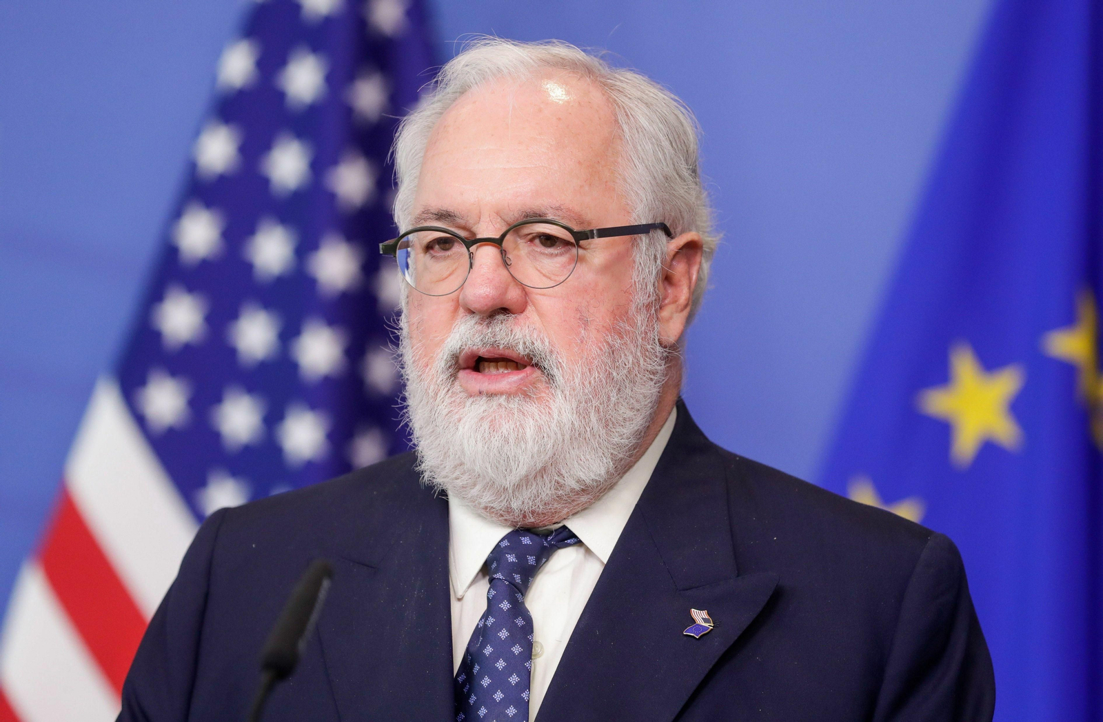 Miguel Arias, en el Foro de Eenergía UE-EEUU celebrado el pasado mes de mayo en Bruselas.