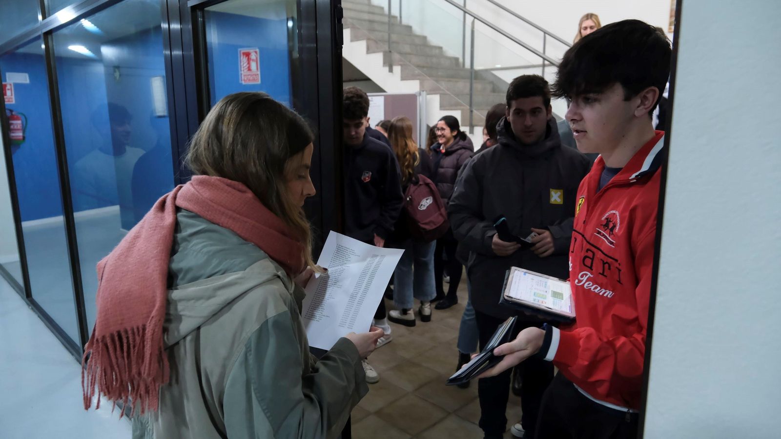 Un momento de la recreación del llamamiento para las pruebas. Un momento de la recreación del llamamiento para las pruebas.