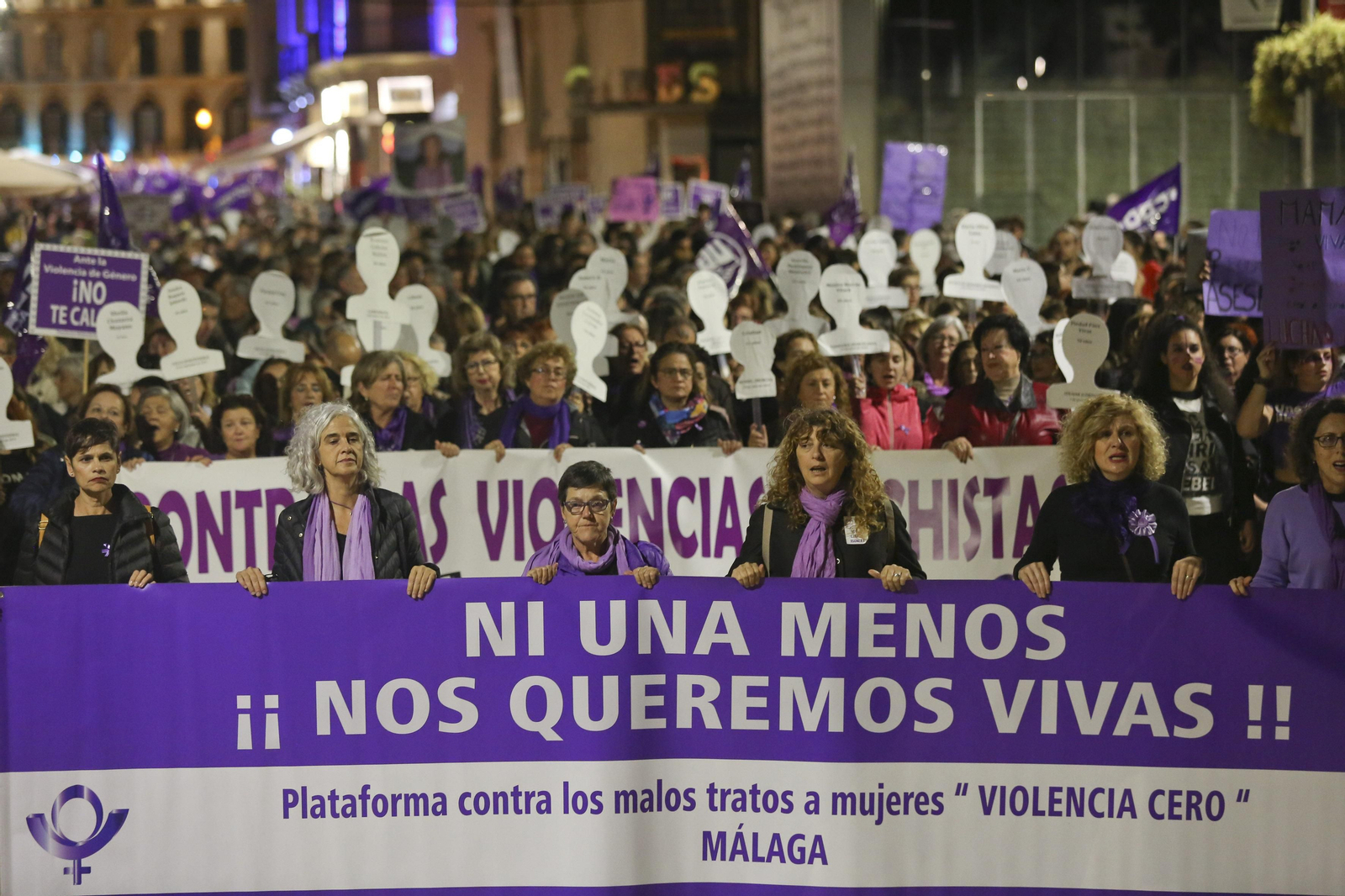 Cabeza de la manifestación el 25 de noviembre de 2019.