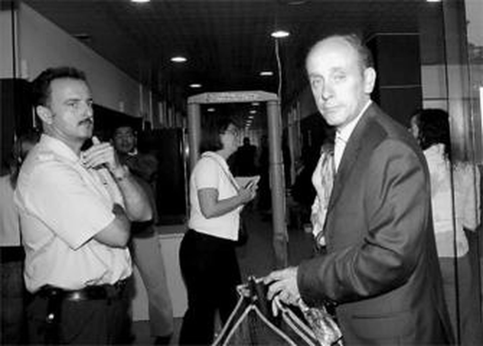 El empresario Alberto Piñana ayer a su llegada al juzgado de Marbella.