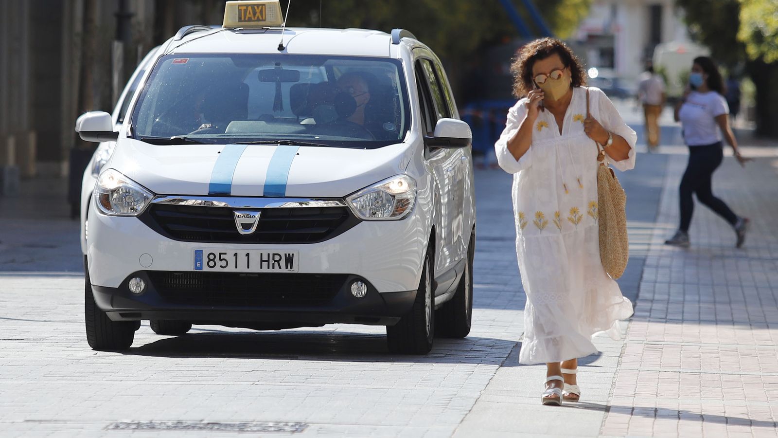 Imagen del centro de la capital onubense en la mañana de ayer.