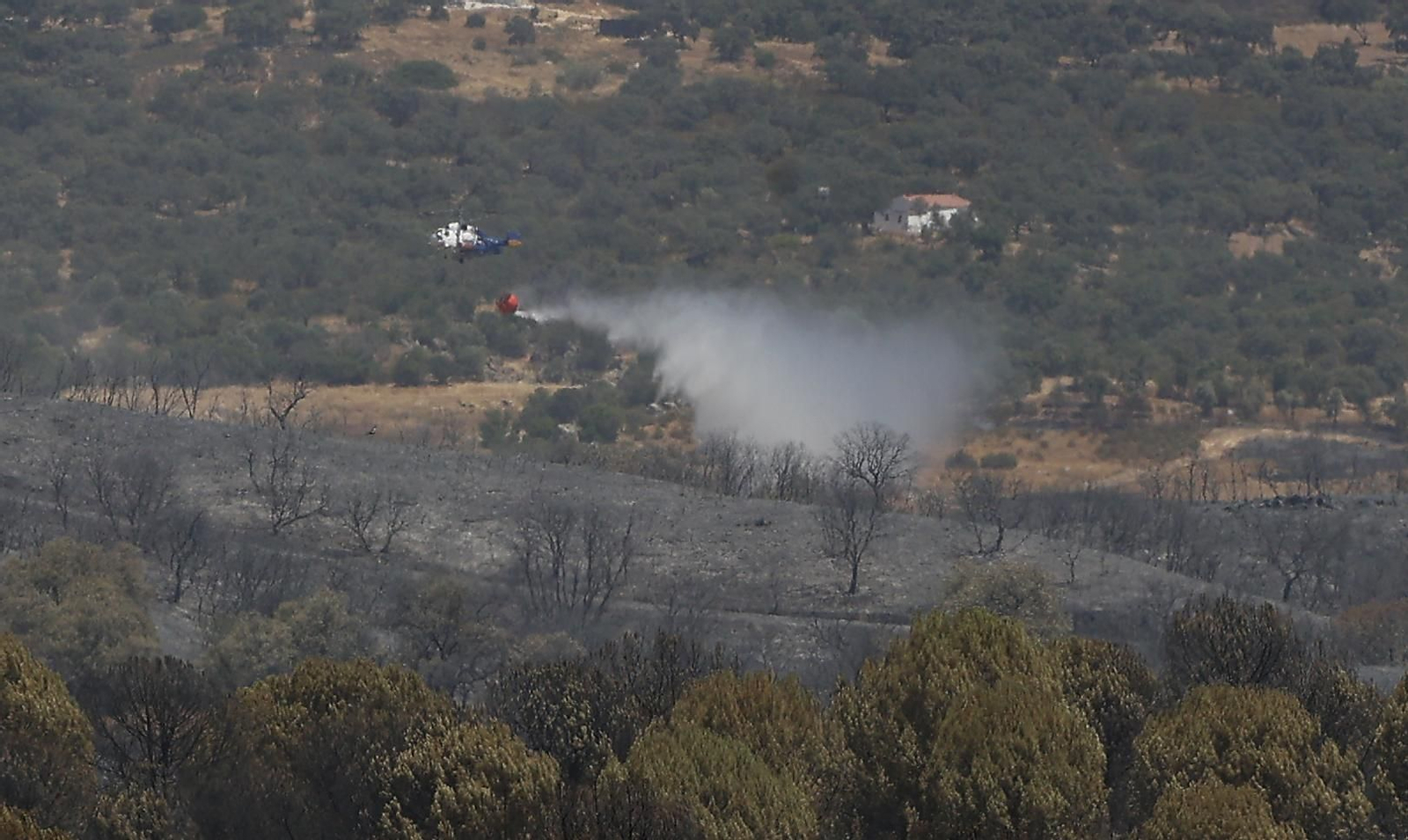 Los efectos del incendio en el Ronquillo en imágenes