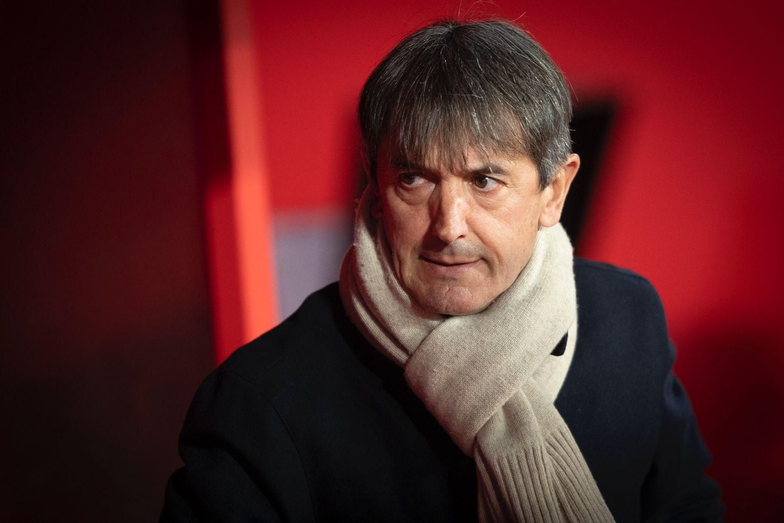 Pacheta antes del comienzo del partido.