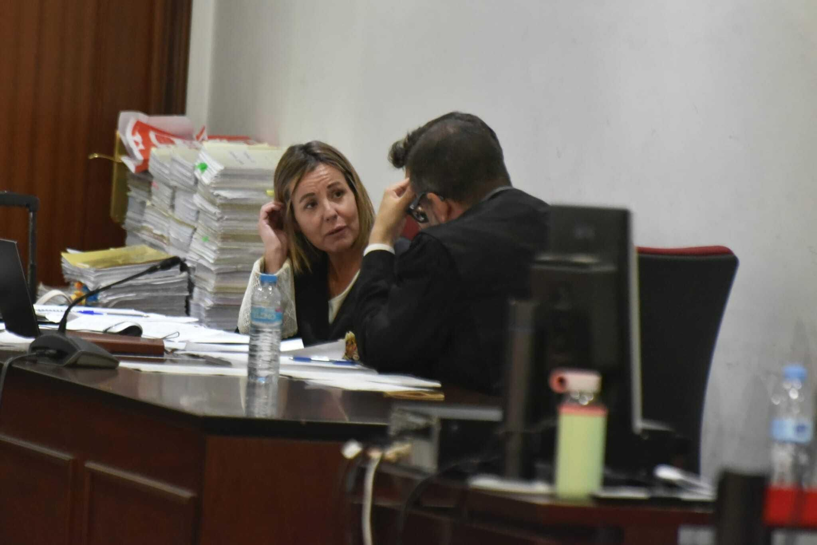 Macarena Arroyo, fiscal Antidroga de Algeciras, durante la sesión de hoy.