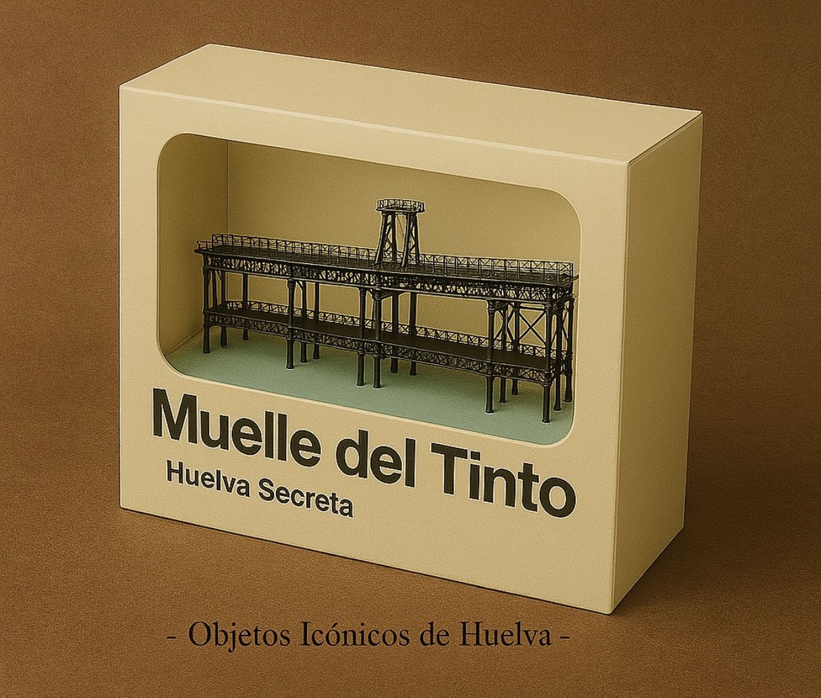 Así se vería Huelva si fuese un coleccionable