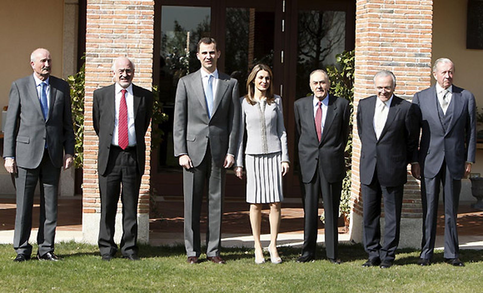 Los Príncipes reciben a los artífices de la Fundación Príncipe de Girona