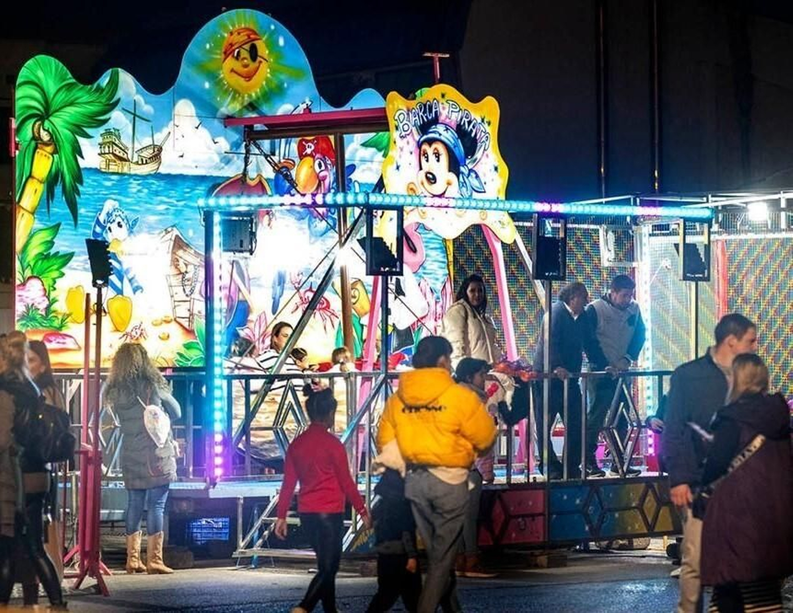 Una atracción del Parque de la Navidad de Torremolinos.