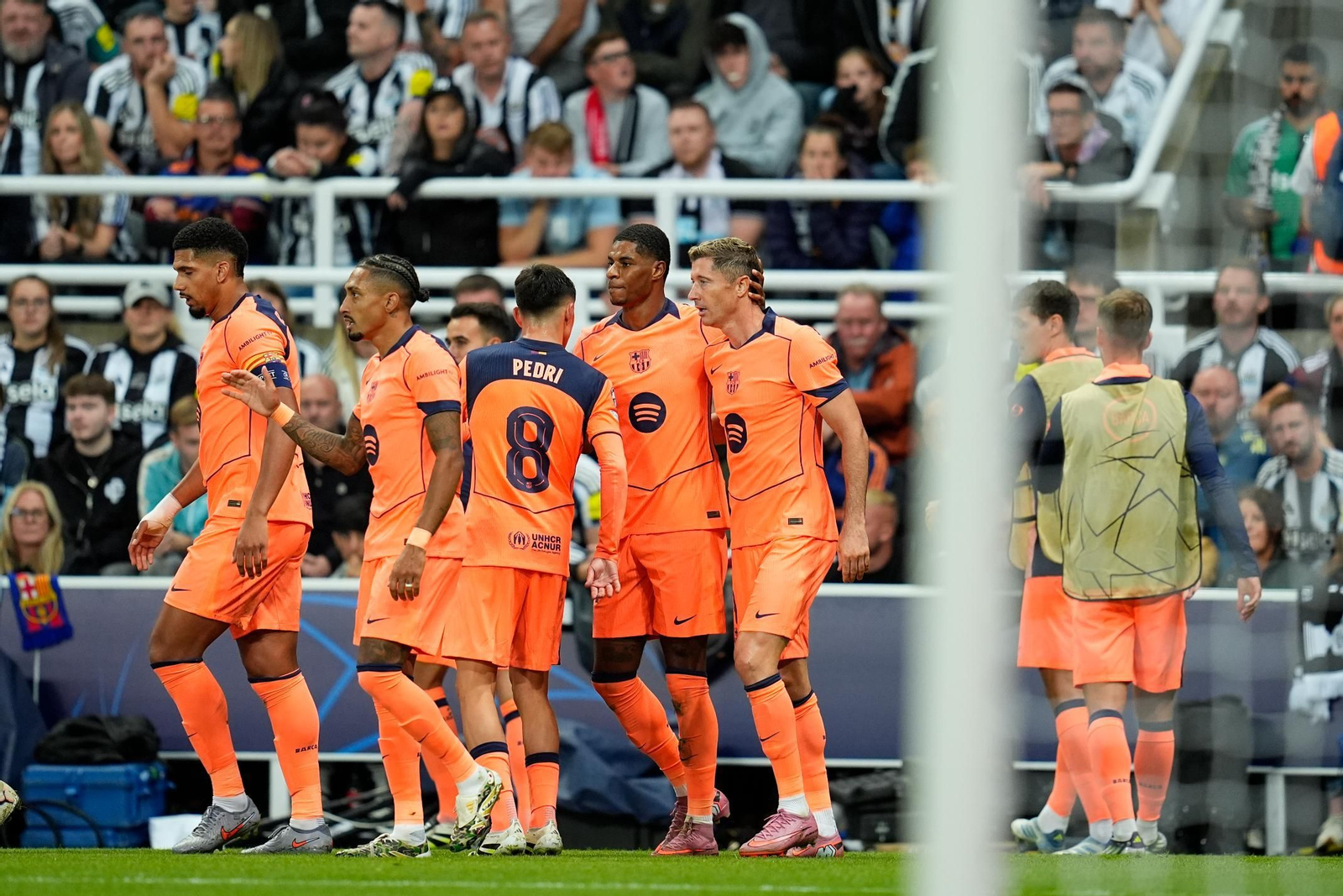 Las fotos del Newcastle-Barcelona