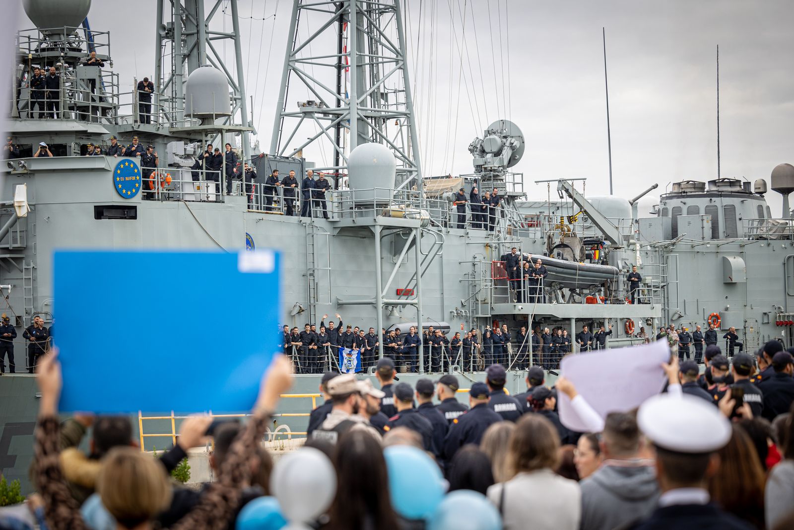 Imágenes del regreso de La fragata 'Numancia' a Rota tras participar en la operación Atalanta