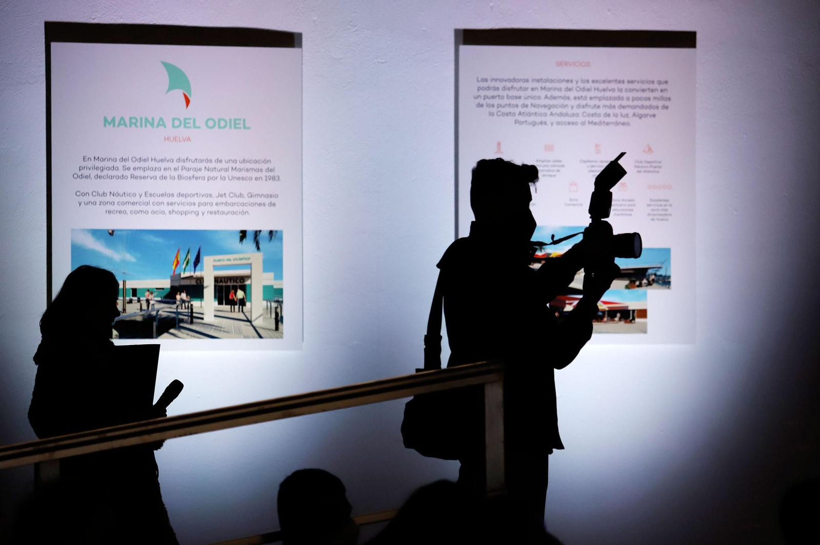 Imágenes del acto de inicio de las obras de la Marina Deportiva del Puerto de Huelva
