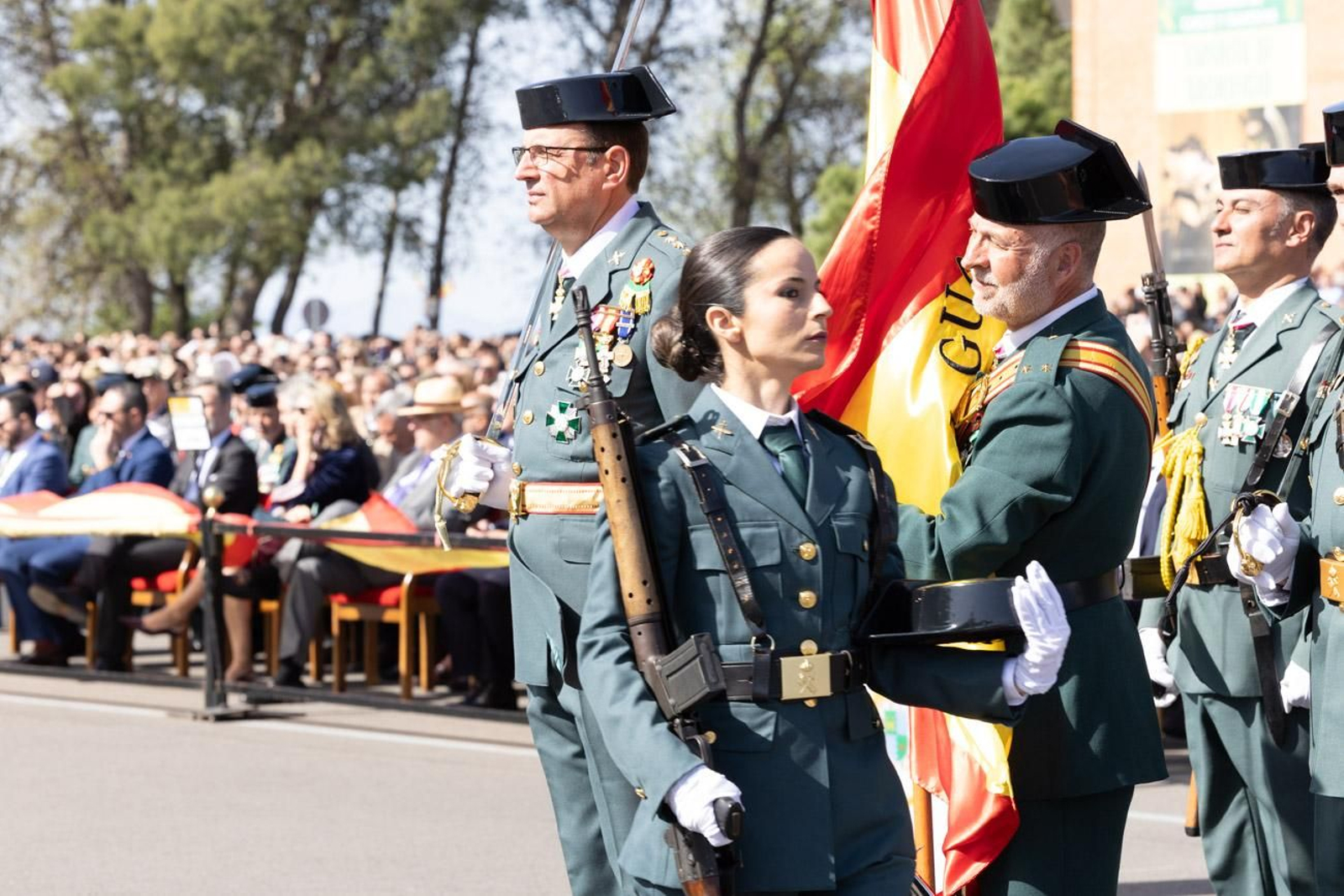 Acto de jura de bandera de la 130ª promoción de guardias civiles de la Academia de Baeza