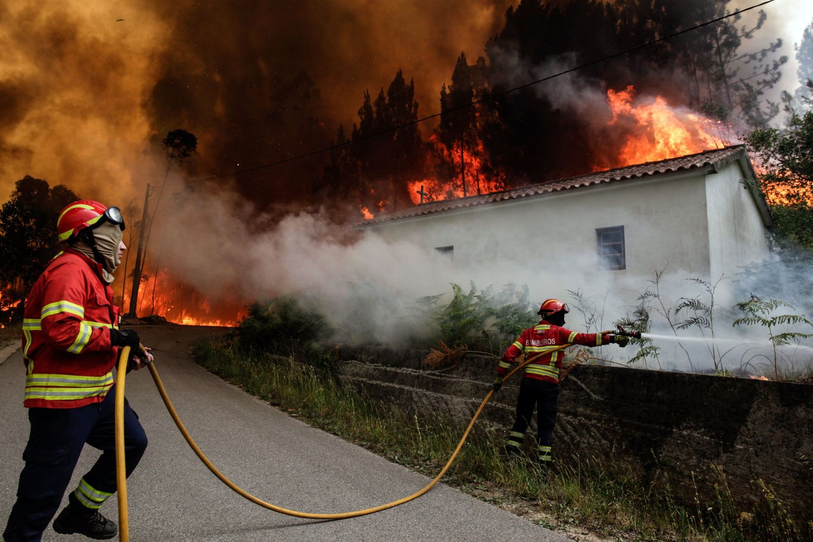 Las imágenes del grave incendio en Portugal