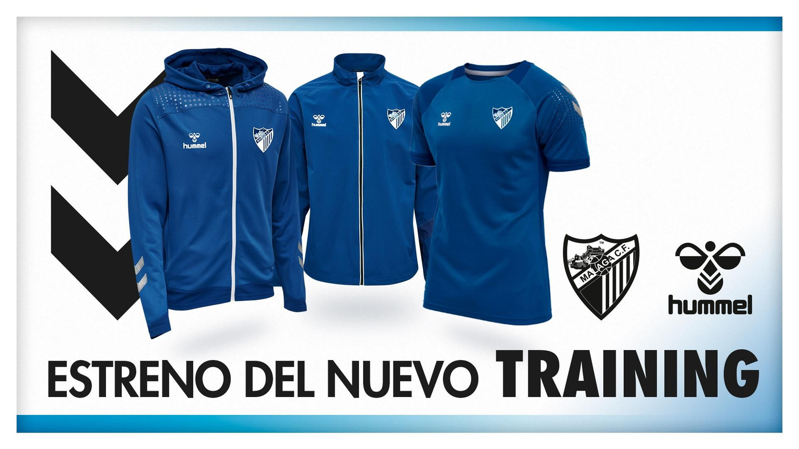 El Málaga CF ya tiene a la venta la ropa de entrenamiento de Hummel.