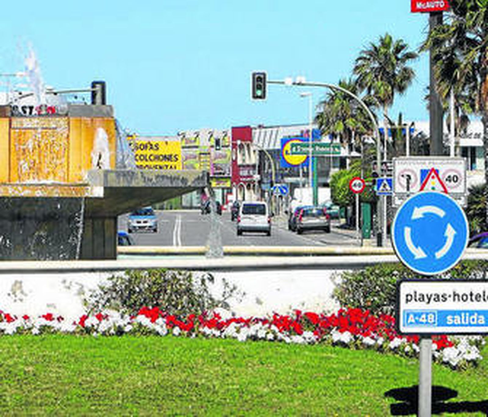 Rotonda cuya regulación reclaman los socialistas.