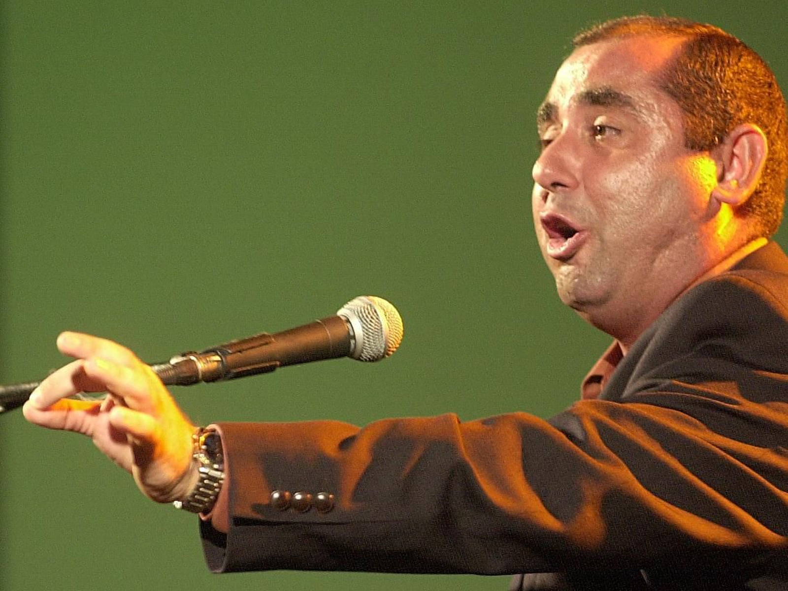 El cantaor Manuel Cástulo en un concierto reciente.