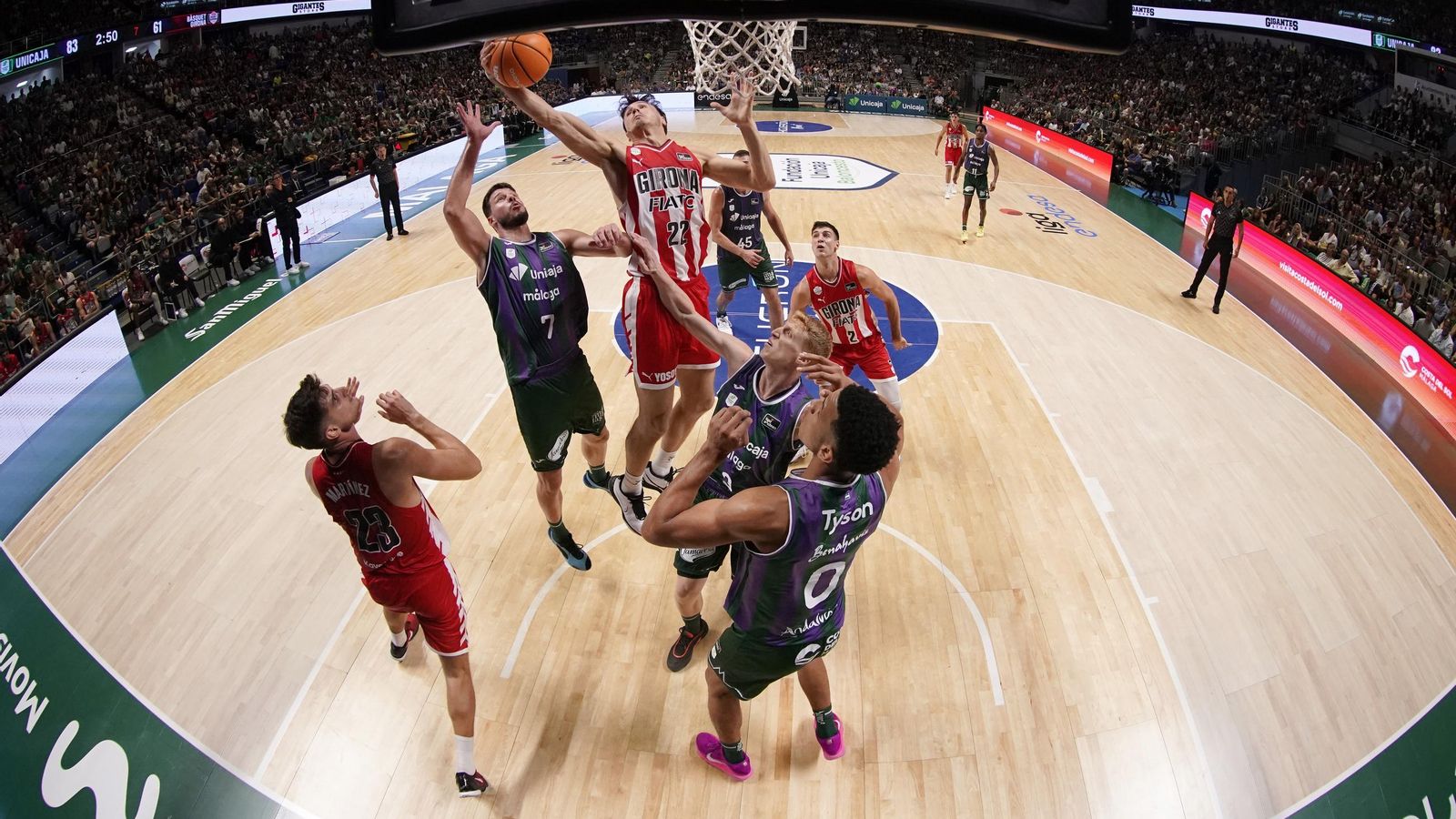 El Unicaja-Girona, en fotos