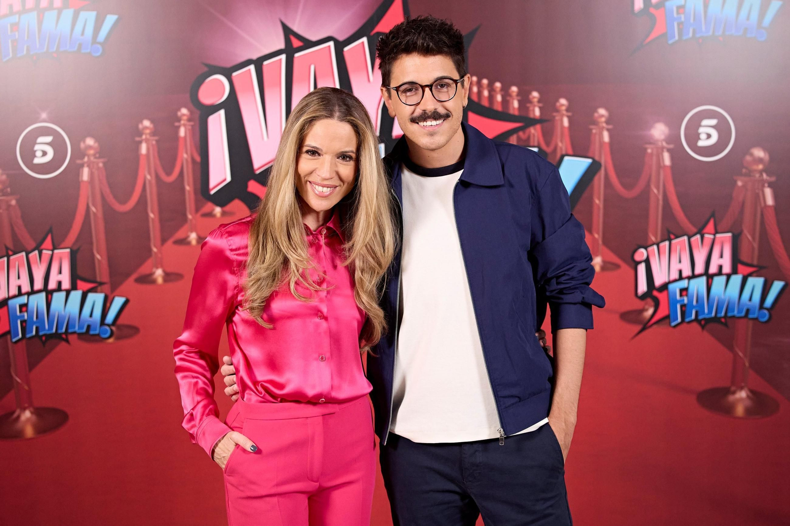 Cristina Lasvignes y Fran Ramírez, conductores de 'Vaya fama' en Telecinco