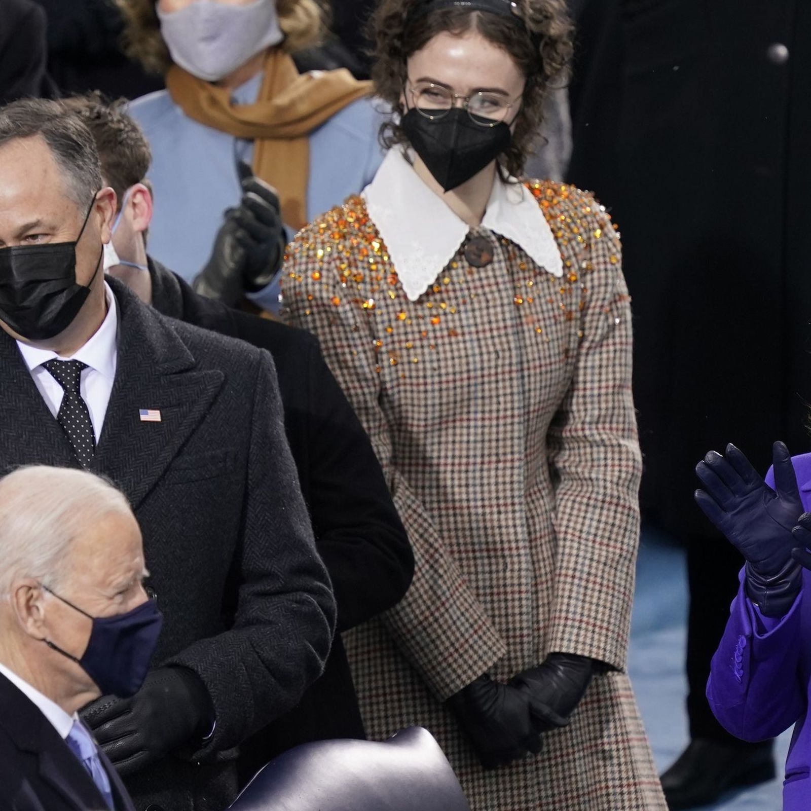 Ella Emhoff, en la investidura presidencial de Estados Unidos el pasado enero.