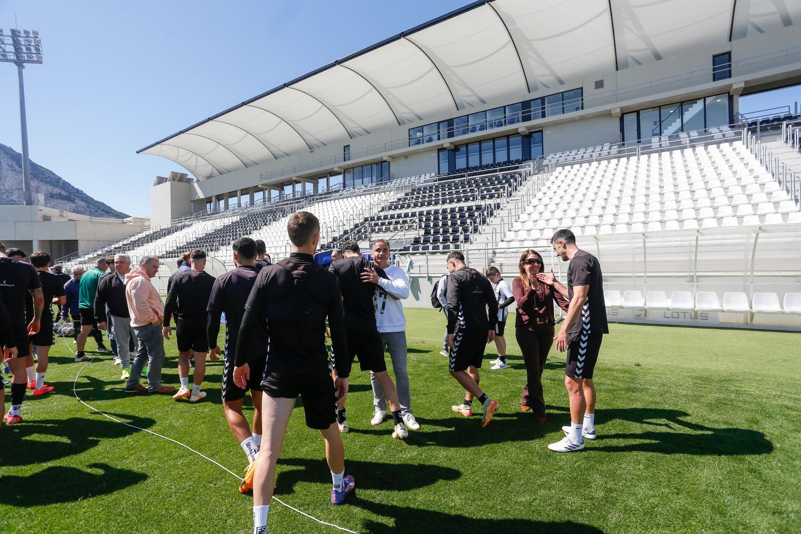 Las fotos del entrenamiento de la Balona previo al partido con el Cádiz Mirandilla, con Andrés Roldán presente