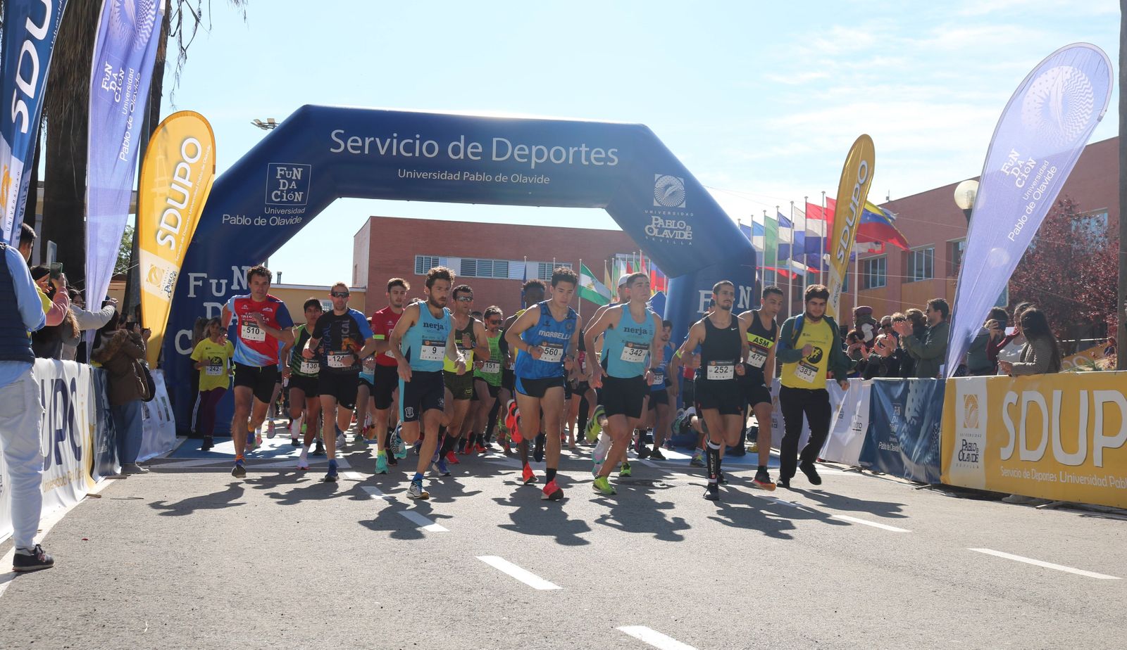 Un momento de la salida en la Universidad Pablo de Olavide.