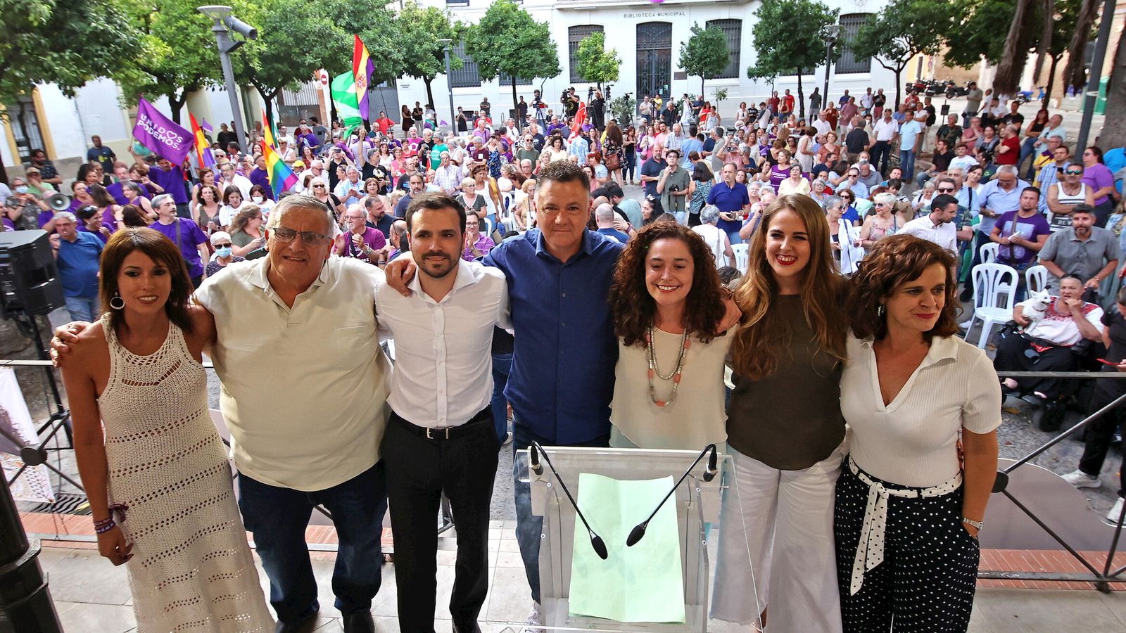 Mitin de Por Andalucía en Jerez.