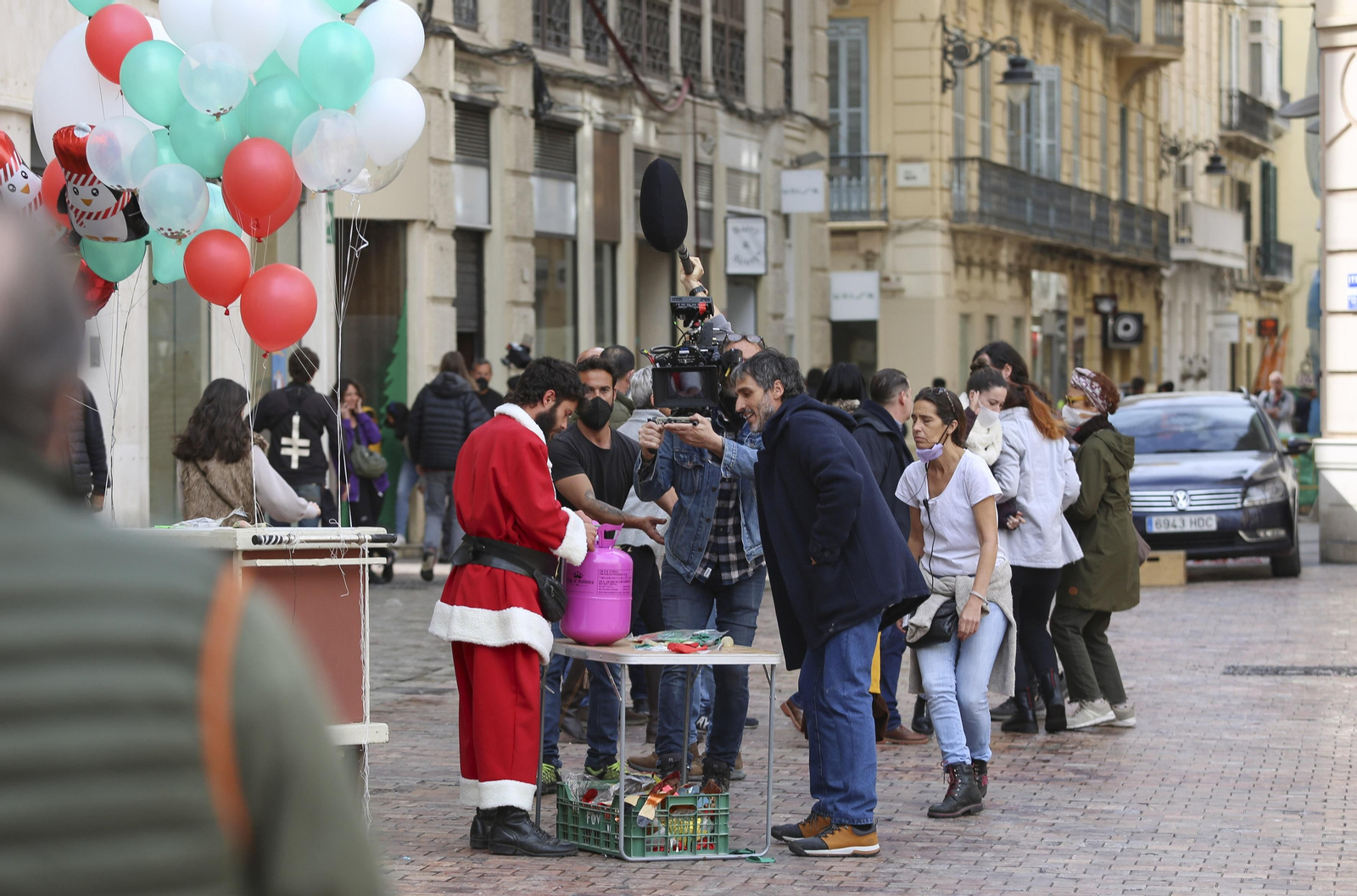 El rodaje de 'La chica de nieve' en Málaga, en fotos