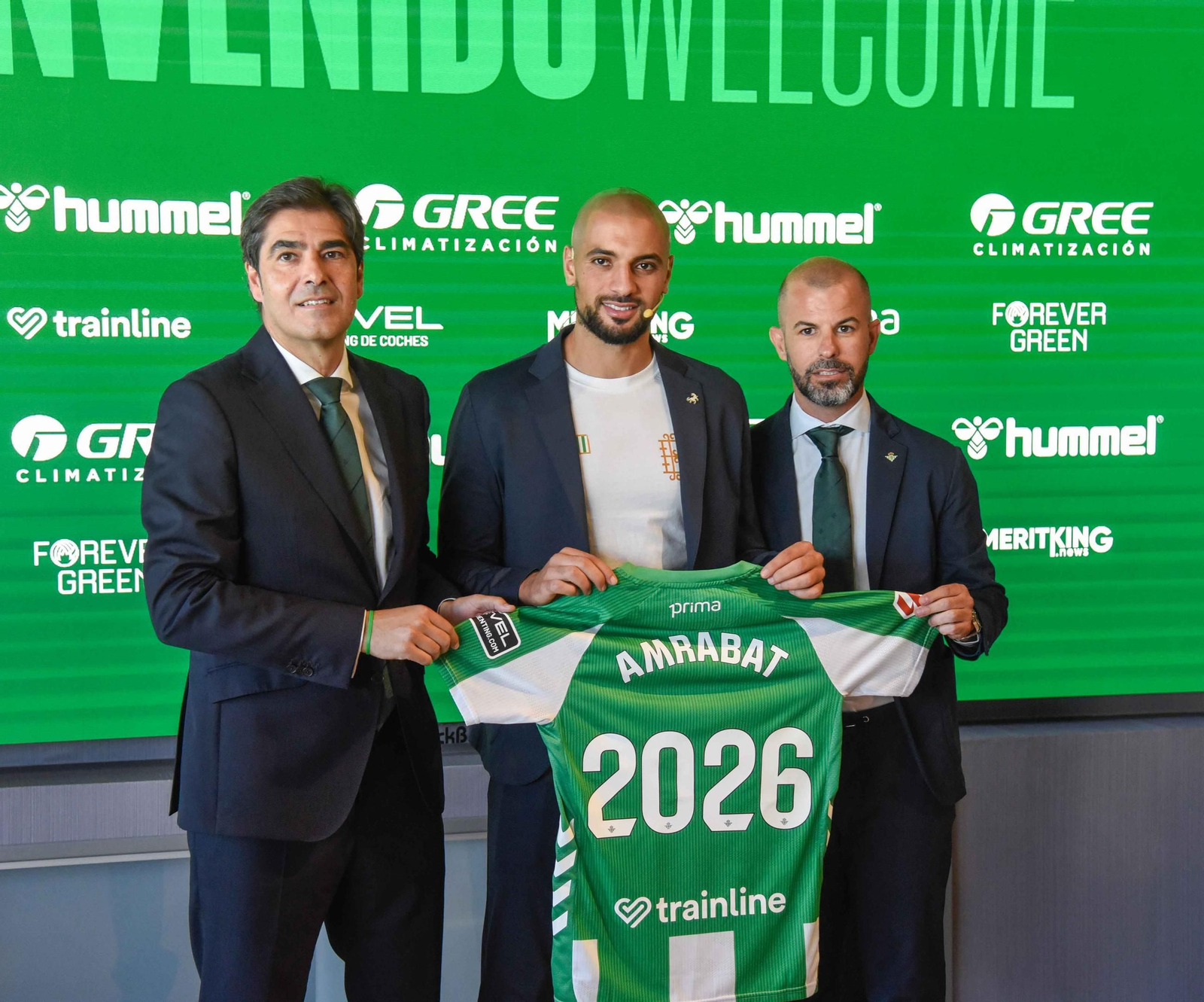 La presentación de Amrabat como jugador del Betis