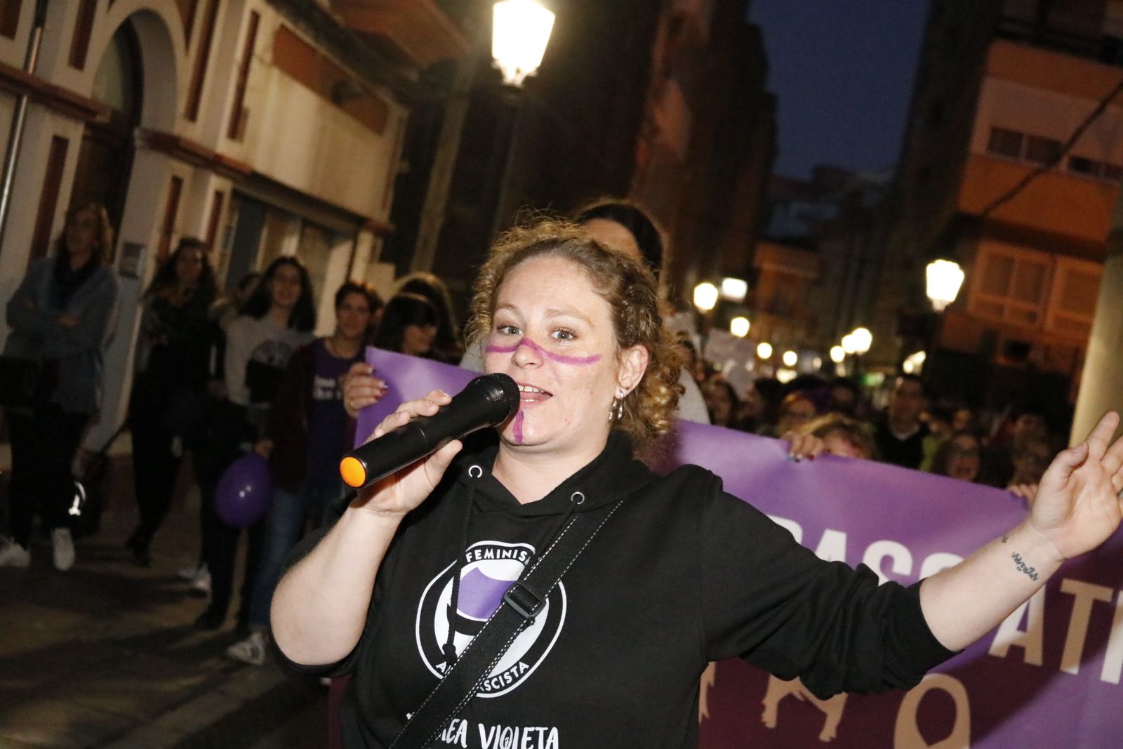 Imágenes de la manifestación por el Día de la Mujer en La Línea