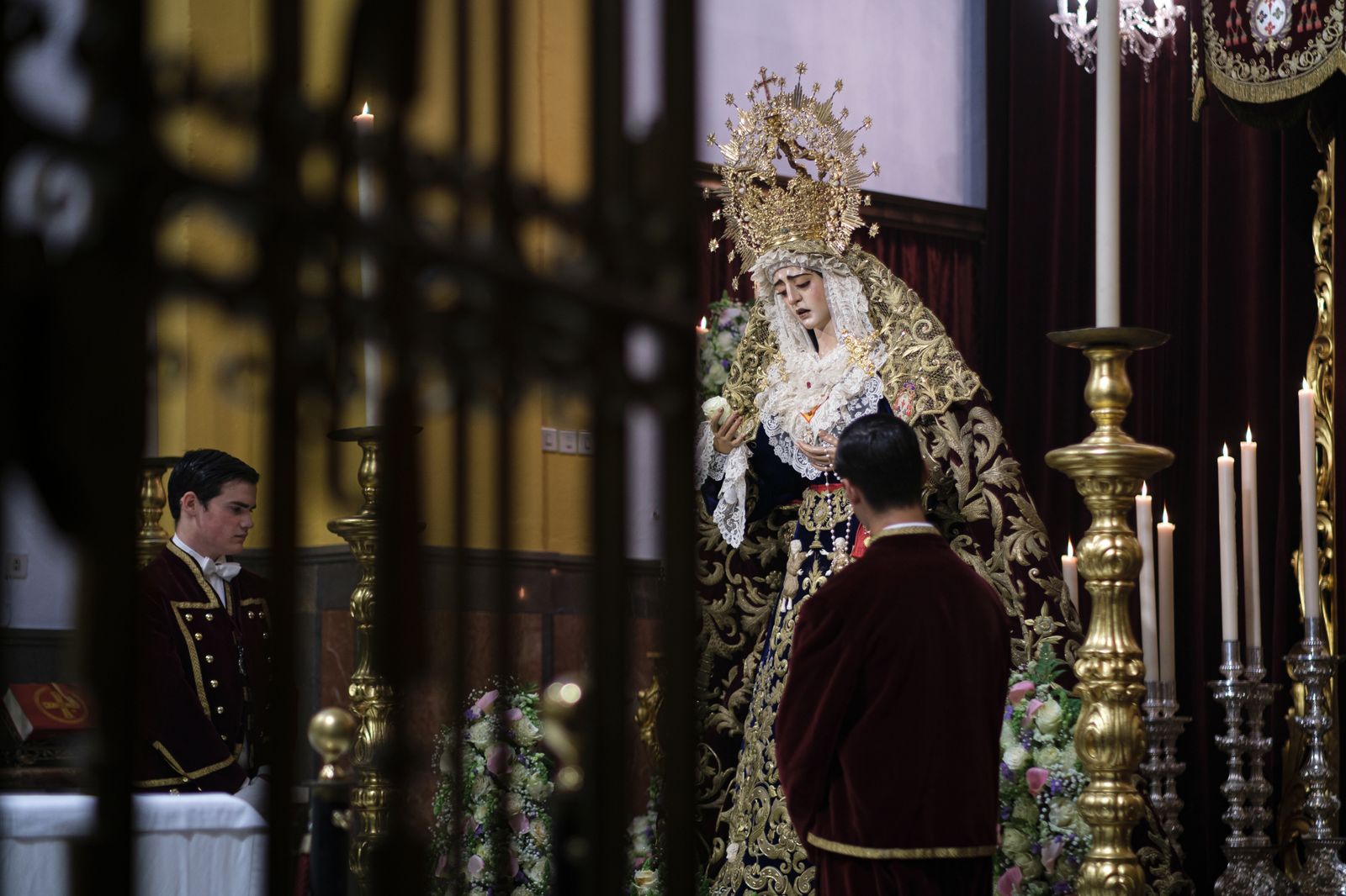 Las imágenes de la veneración a la Virgen de la Encarnación de San Benito