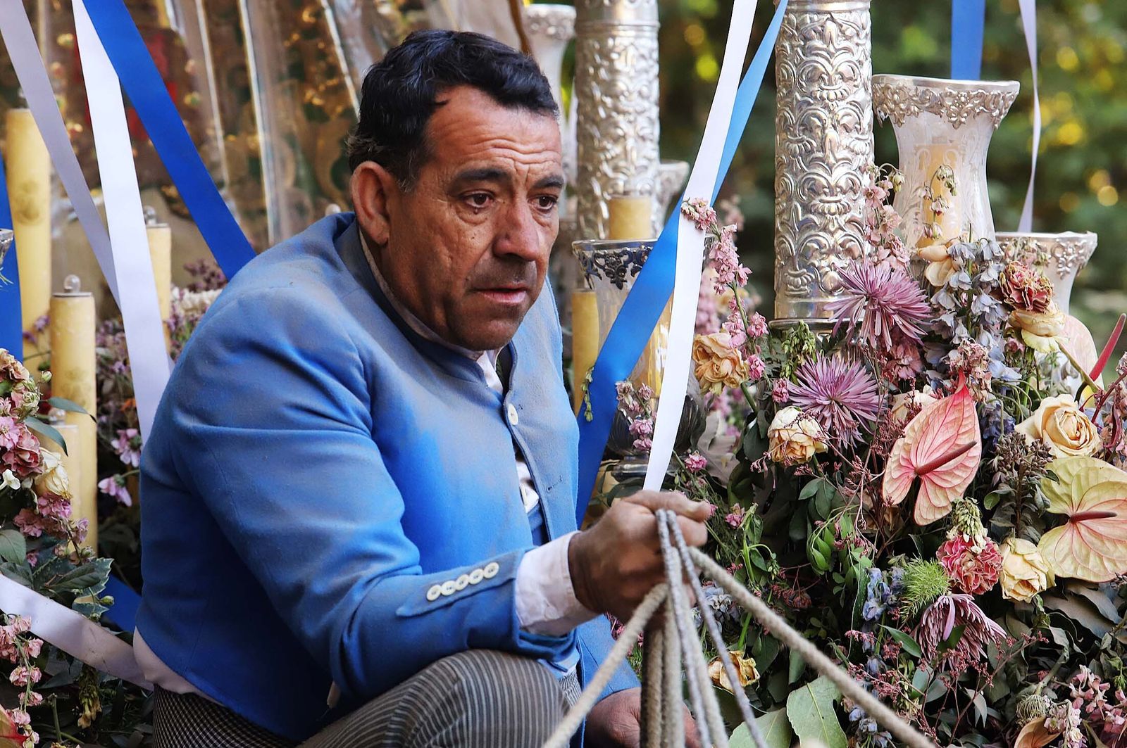 Imágenes de la Hermandad de Huelva a su paso por El Charco