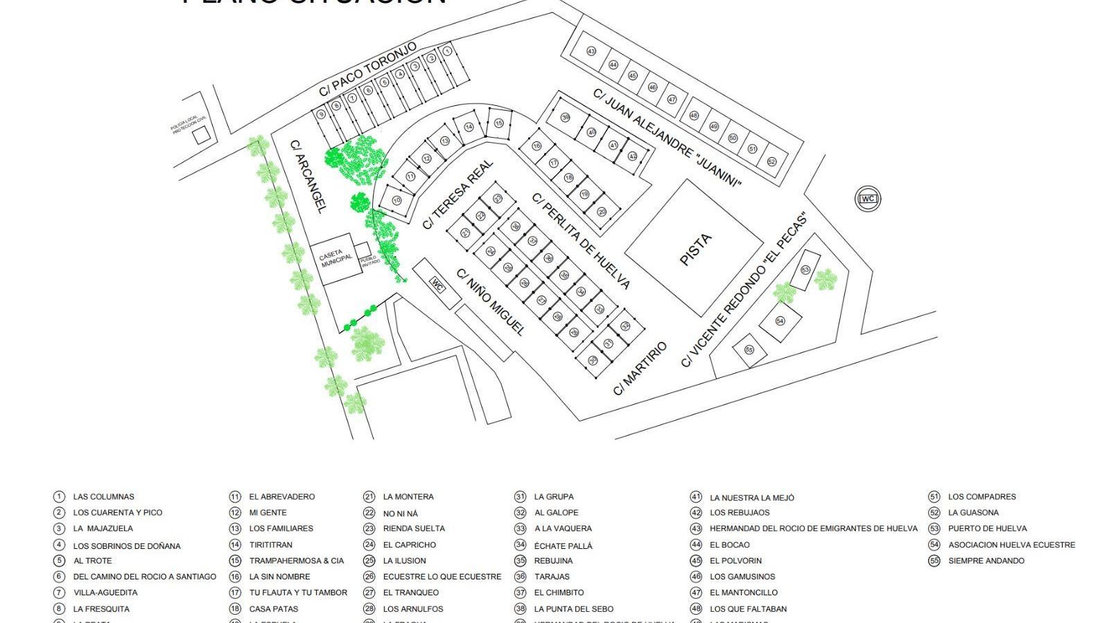Plano de la Feria del Caballo 2025