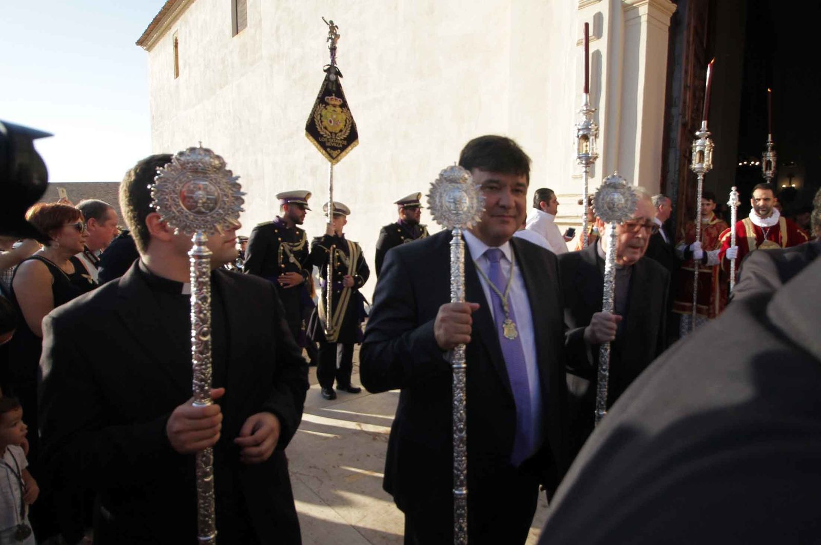Imágenes del Señor de Pasión en la procesión del centenario de la hermandad