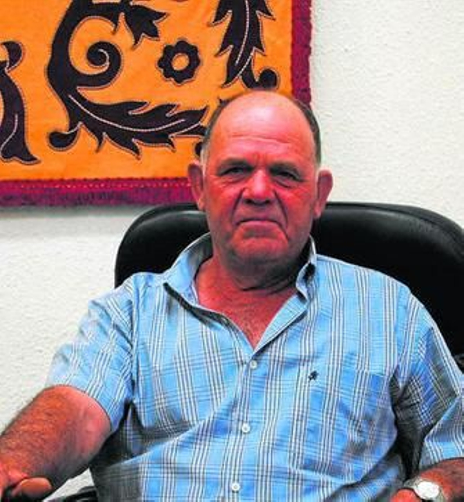 El alcalde de Cantoria, Gaspar Masegosa.