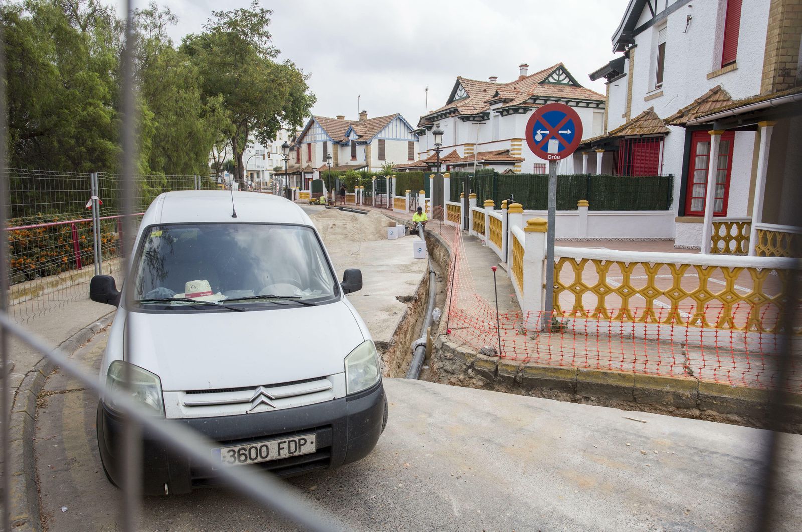 Avance en las obras de peatonalización y mejora del acerado del Barrio Obrero.