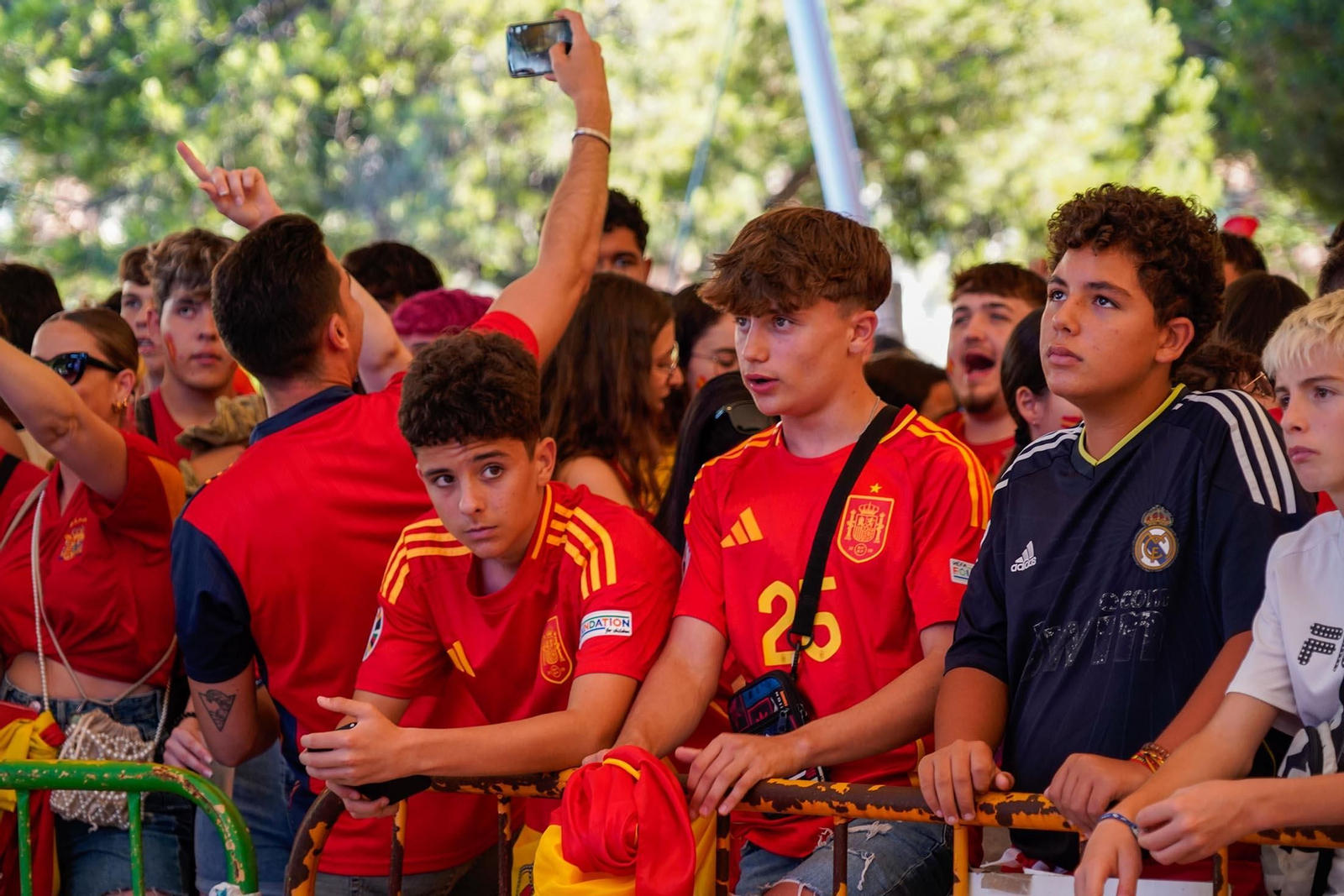 Imágenes del ambiente durante la final de la Eurocopa entre España e Inglaterra Imágenes del ambiente durante la final de la Eurocopa entre España e Inglaterra