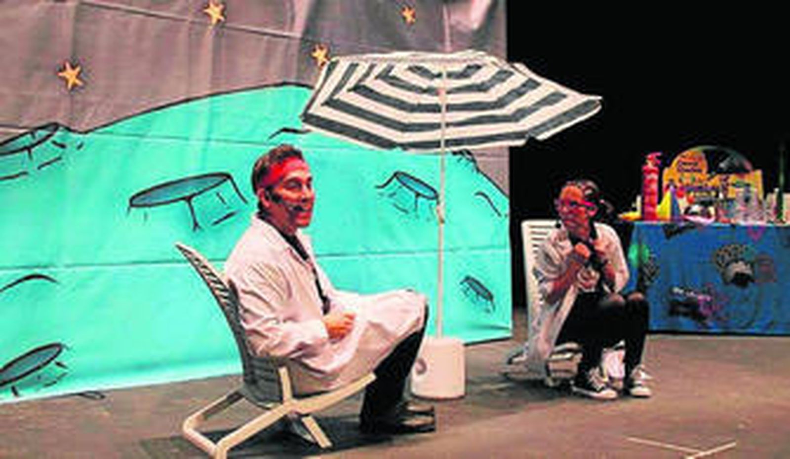 La obra Misión Espacial fue la protagonista ayer.