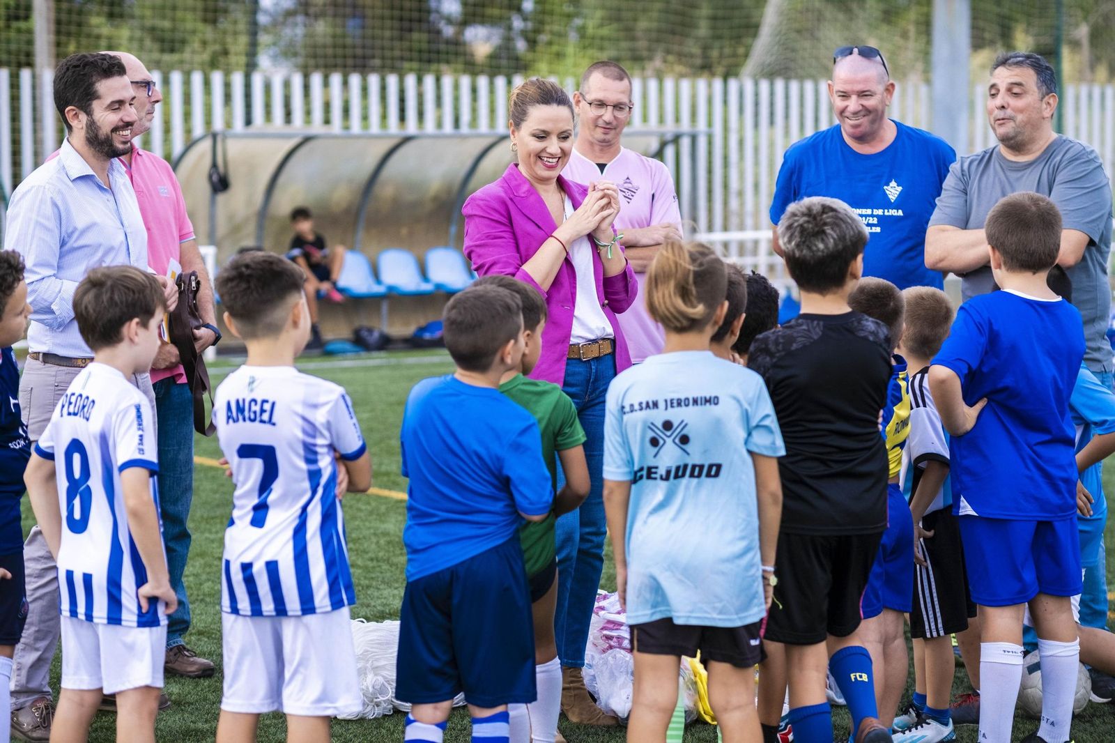 Minerva Salas en el CD San Jerónimo.