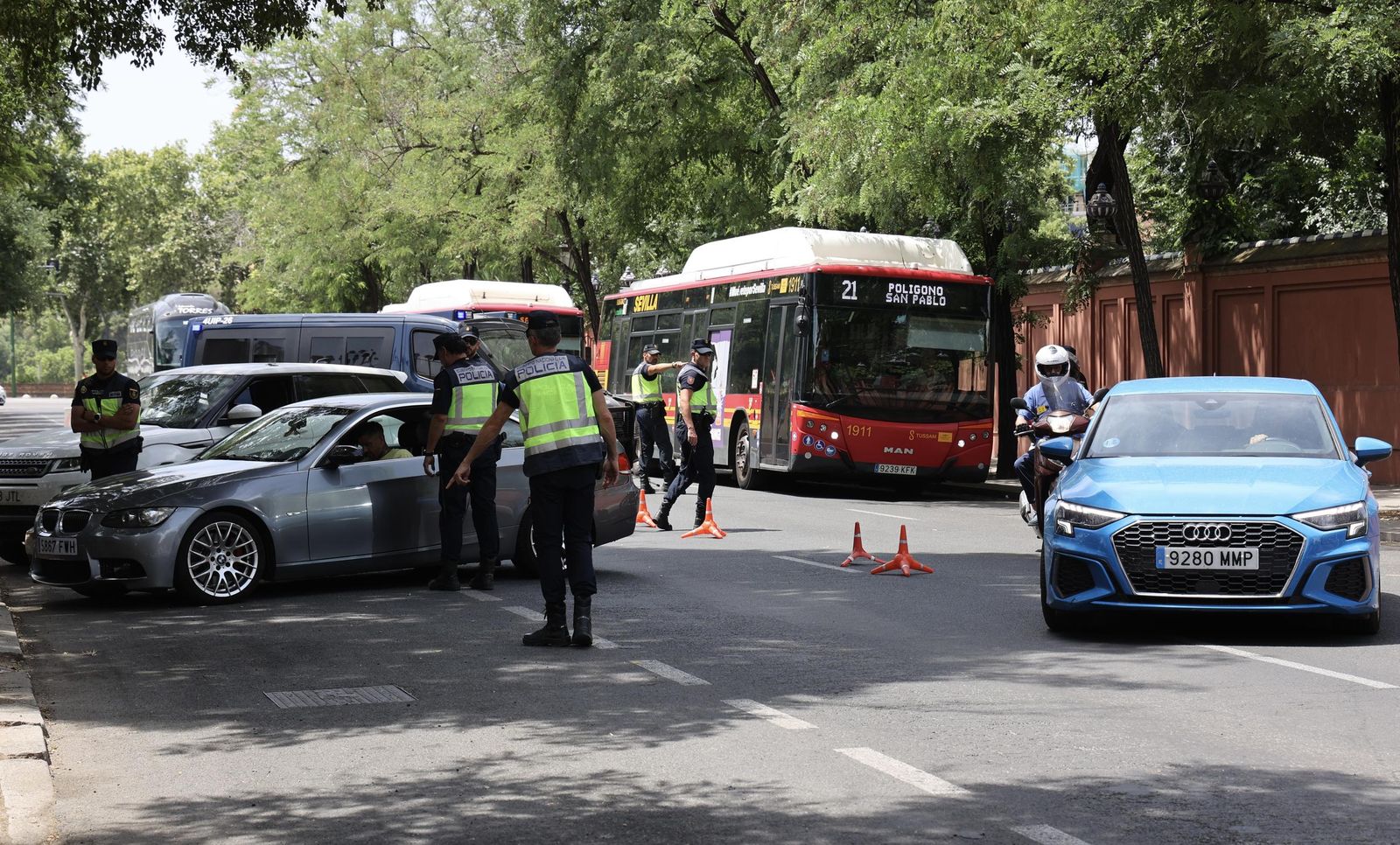 Policía Nacional hace inspecciones del subsuelo y con los perros para la ONU