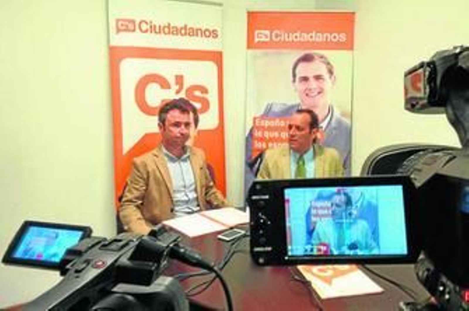 Guillermo Díaz y Juan Cassá, ayer.