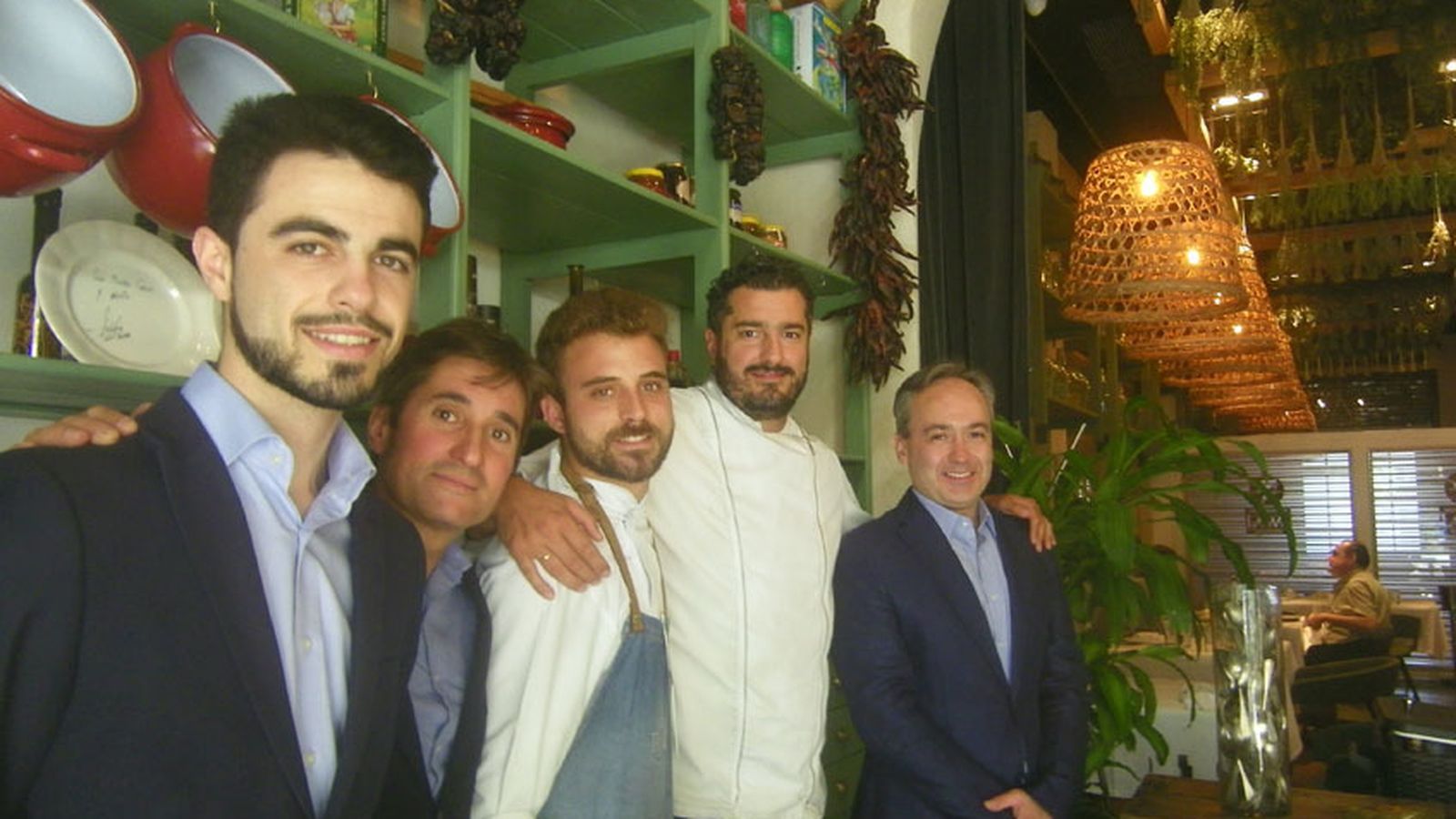 El equipo de Ispal: Alejandro Macías, Alonso Neche, Daniel Delgado, AntonioBort y Juan Carlos Téllez.