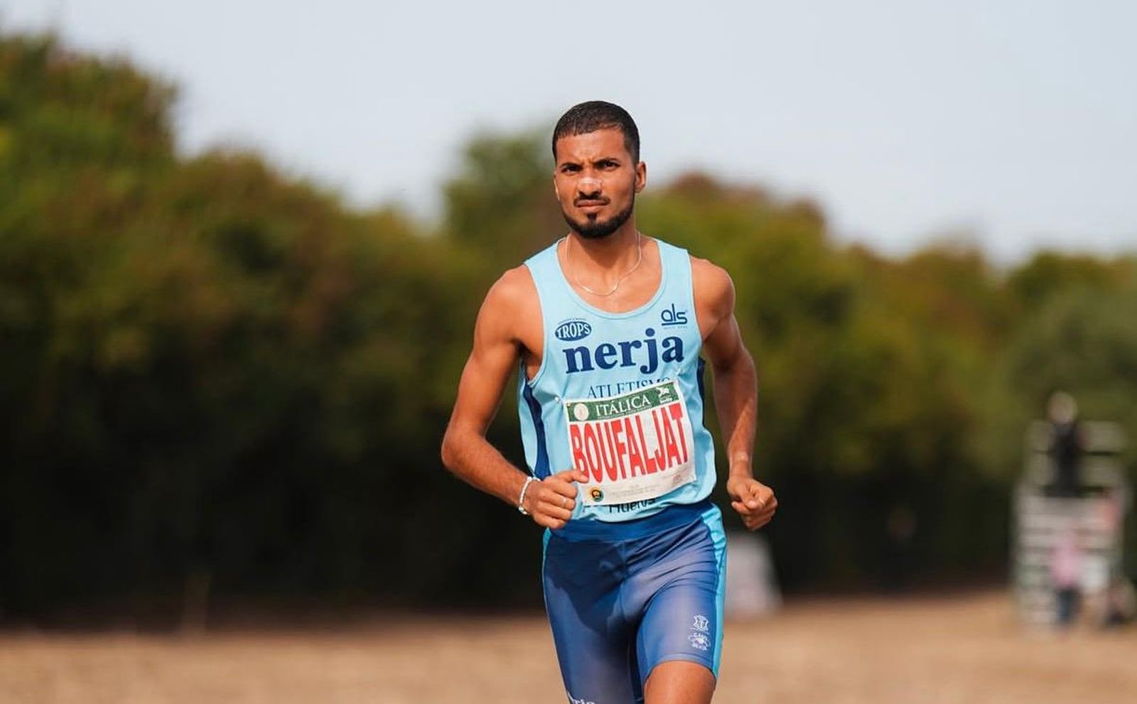 Zakaria Boufaljat durante una prueba.